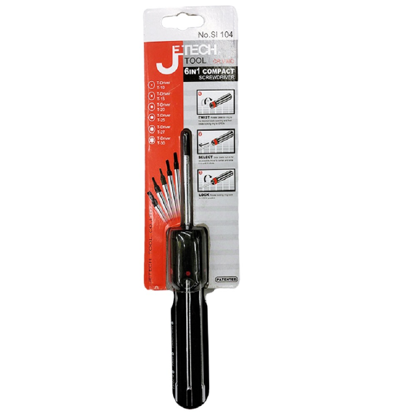 JETECH 6 IN 1 COMPACT SCREW DRIVER #15104
